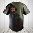 Customize Czechia Round Style Grunge Flag Baseball Jersey Shirt