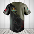 Customize Mexico Round Style Grunge Flag Baseball Jersey Shirt