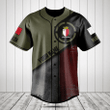 Customize Malta Round Style Grunge Flag Baseball Jersey Shirt