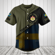 Customize Sweden Round Style Grunge Flag Baseball Jersey Shirt