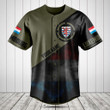 Customize Luxembourg Round Style Grunge Flag Baseball Jersey Shirt