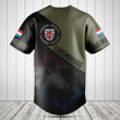 Customize Luxembourg Round Style Grunge Flag Baseball Jersey Shirt