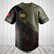 Customize Portugal Round Style Grunge Flag Baseball Jersey Shirt