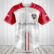 Customize Austria Flag Palm Leaf Baseball Jersey Shirt