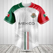 Customize Mexico Flag Palm Leaf Baseball Jersey Shirt