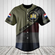 Customize Netherlands Round Style Grunge Flag Baseball Jersey Shirt
