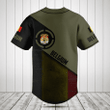 Customize Belgium Round Style Grunge Flag Baseball Jersey Shirt