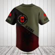 Customize Albania Round Style Grunge Flag Baseball Jersey Shirt