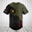 Customize France Round Style Grunge Flag Baseball Jersey Shirt