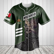 Customize Mexico Aztec Calendar Eagle 3D Baseball Jersey Shirt