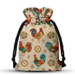 Rooster Colorful Drawstring Gift Bag