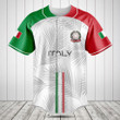 Customize Italy Flag Palm Leaf Baseball Jersey Shirt
