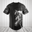 Customize Gray Wolf Leather 3D Baseball Jersey Shirt