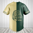 Customize Stay Wild Native Child Green Baseball Jersey Shirt