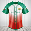 Customize Bulgaria Flag Gradient Sport Baseball Jersey Shirt
