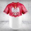 Customize Poland Energy Style Baseball Jersey Shirt