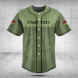 Customize Armenia Skull Green Baseball Jersey Shirt