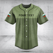 Customize Bulgaria Skull Green Baseball Jersey Shirt