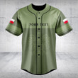 Customize Poland Skull Green Baseball Jersey Shirt