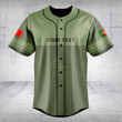 Customize Portugal Skull Green Baseball Jersey Shirt