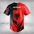 Customize Albania Coat Of Arms Flag Arrow Baseball Jersey Shirt