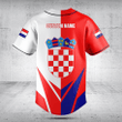 Customize Croatia Coat Of Arms Flag Arrow Baseball Jersey Shirt