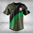 Customize Italy Flag Olive Green Baseball Jersey Shirt