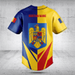 Customize Romania Coat Of Arms Flag Arrow Baseball Jersey Shirt