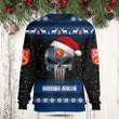 Finland Merry Christmas Santa Skull Sweatshirt