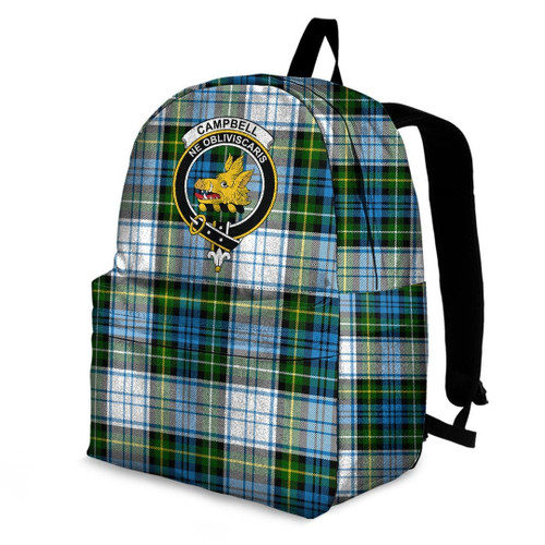 AIO Pride Campbell Dress Ancient Clan Tartan Crest Backpack