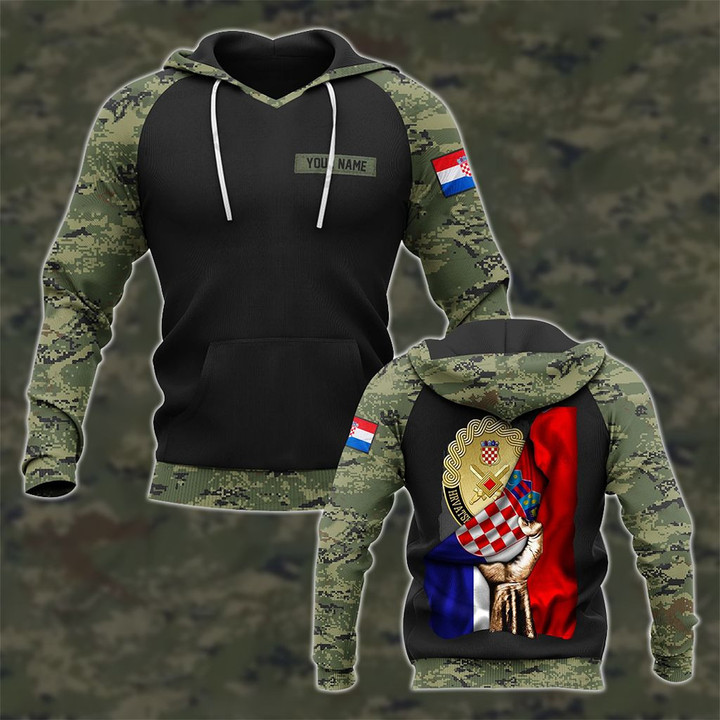 AIO Pride - Customize Flag Croatian Army Unisex Adult Hoodies