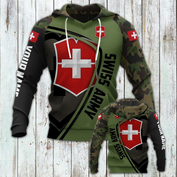 AIO Pride - Customize Swiss Army Camo Unisex Adult Hoodies
