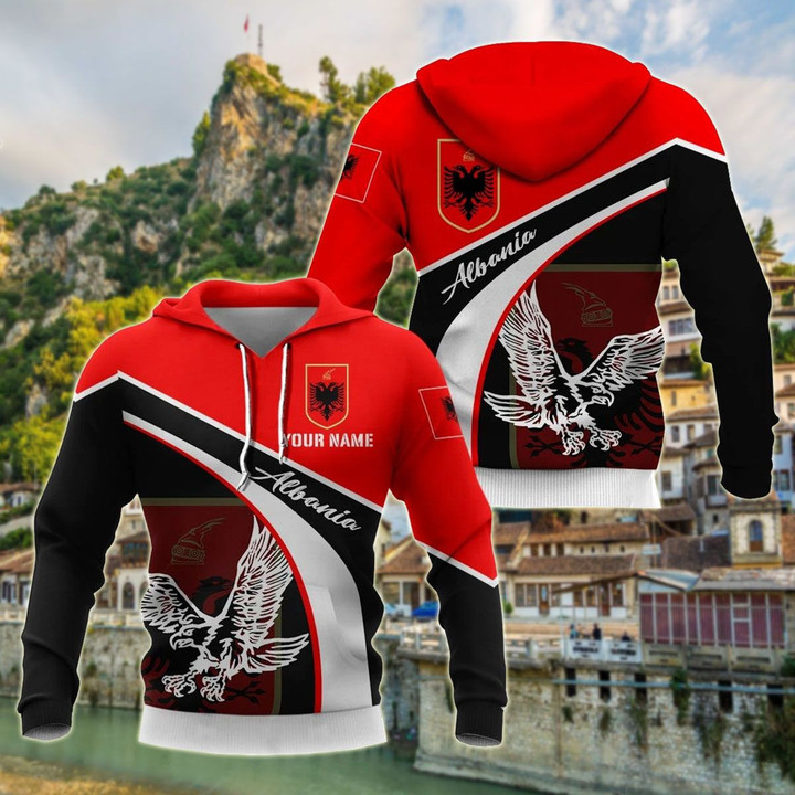AIO Pride - Customize Albania Eagle Unisex Adult Shirts