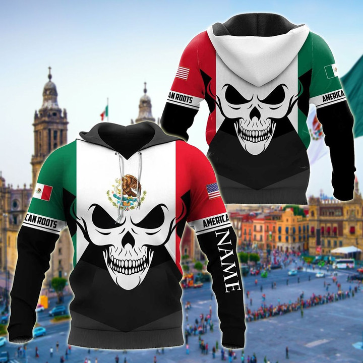 AIO Pride - Customize Mexican Roots Unisex Adult Hoodies