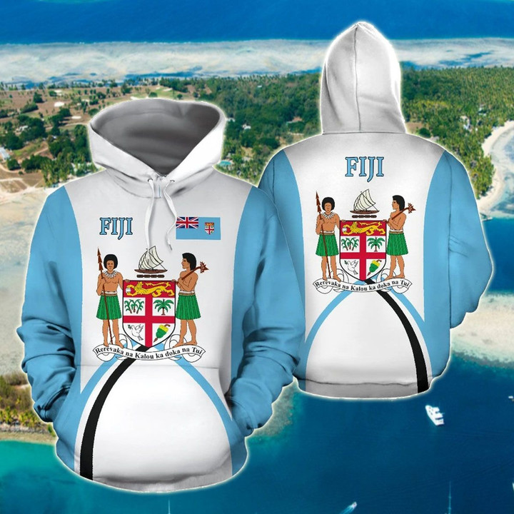 AIO Pride - Fiji Flag Coat Of Arms Sports Style Unisex Adult Hoodies