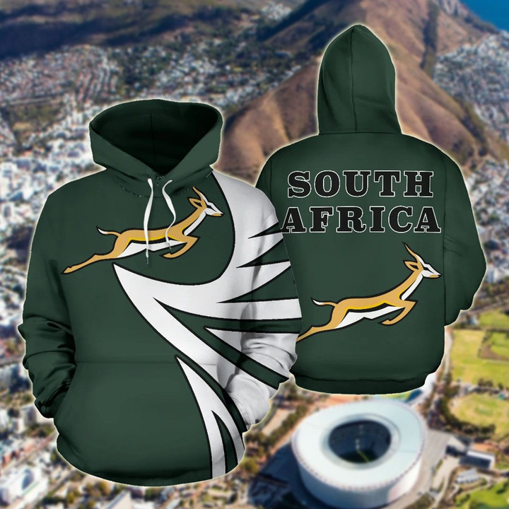 AIO Pride - South Africa Springbok - Warrior Style Unisex Adult Hoodies