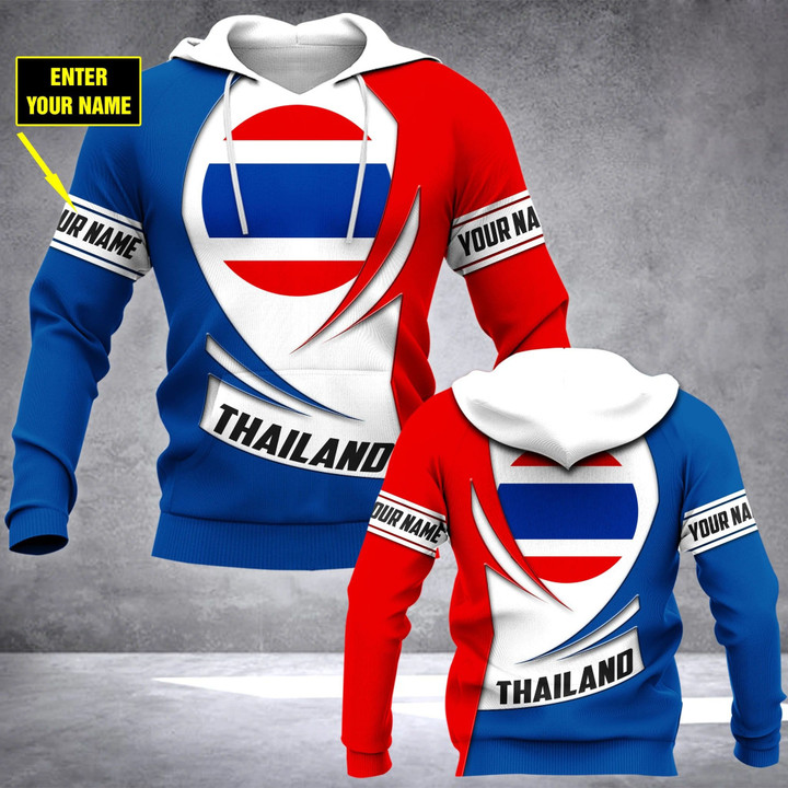 AIO Pride - Customize Thailand Coat Of Arms - New Form Unisex Adult Hoodies