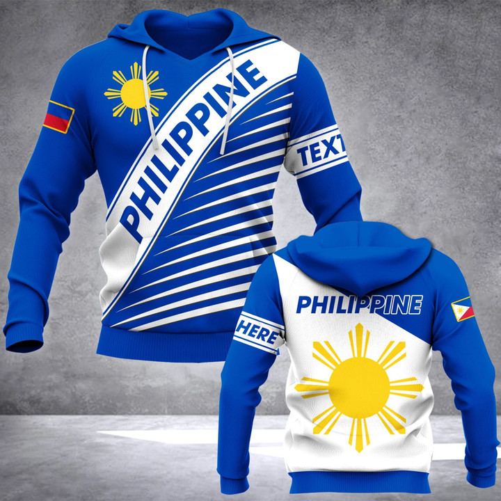 AIO Pride - Customize Philippines Coat Of Arms Version Unisex Adult Hoodies