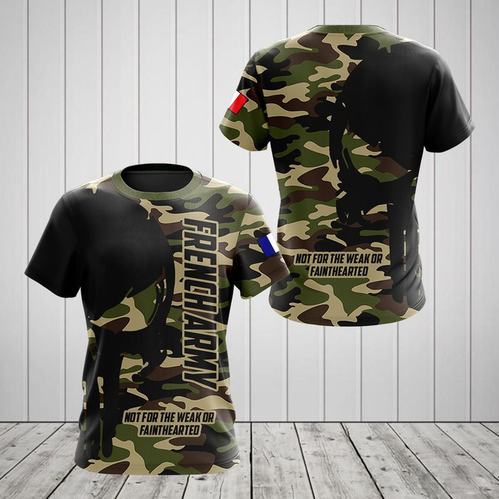 AIO Pride - French Army Black Skull Camo Unisex Adult Shirts