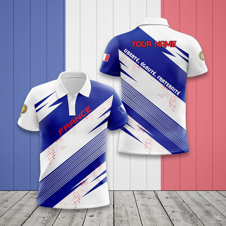 AIO Pride - Custom Name France Flag Unisex Adult Shirts