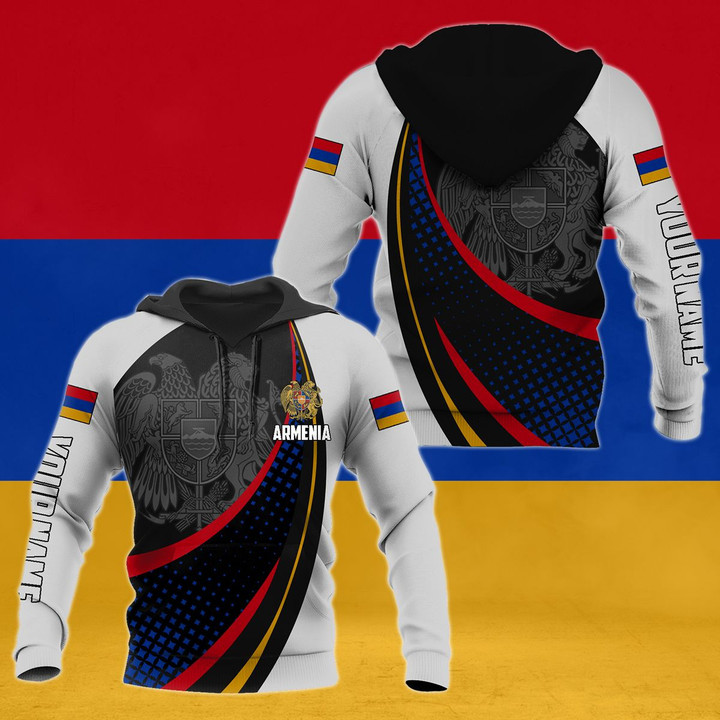 AIO Pride - Custom Name Armenia Flag Stars Pattern Unisex Adult Shirts