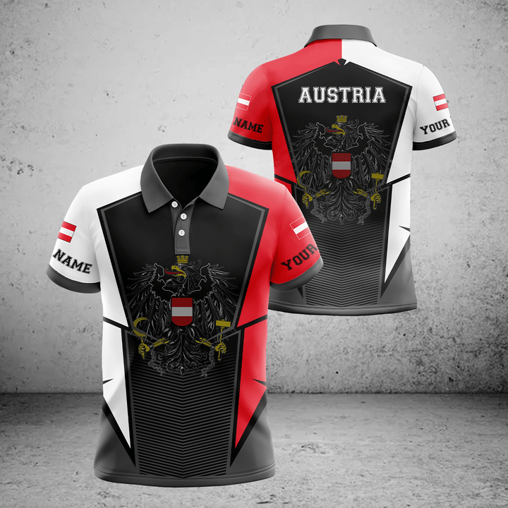 AIO Pride - Customize Austria Flag On Machine Pattern Unisex Adult Shirts