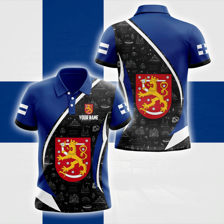 AIO Pride - Customize Finland 3D Partern Symbol Unisex Adult Shirts