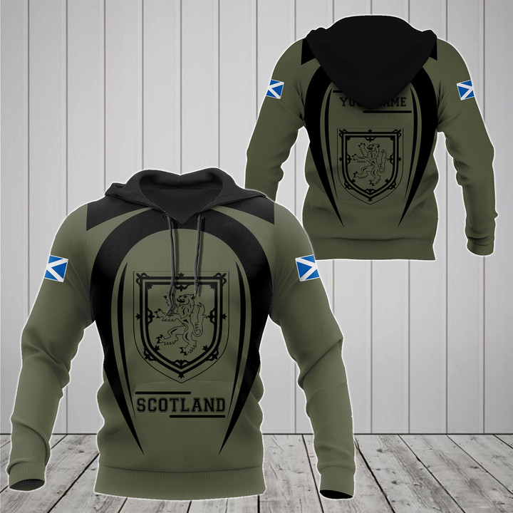 AIO Pride - Customize Scotland Black Coat Of Arms V2 Unisex Adult Shirts