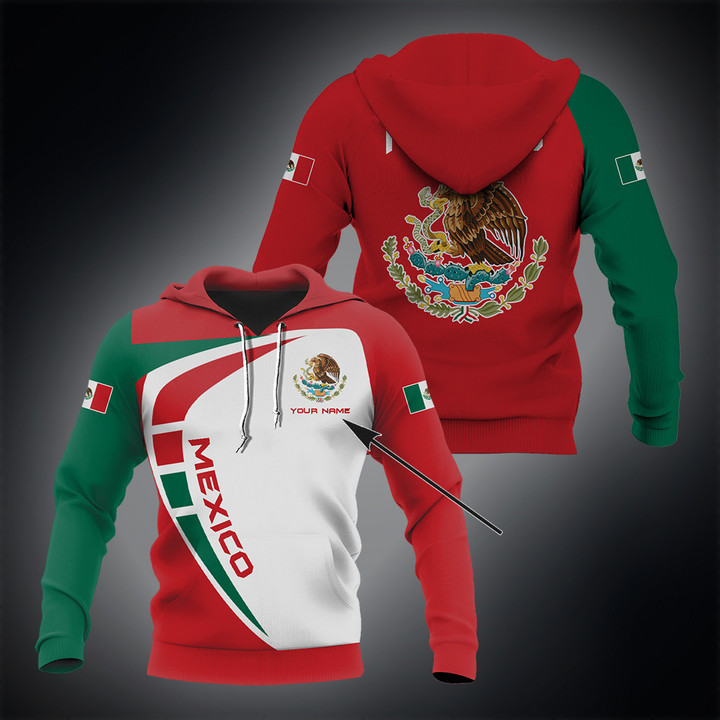 AIO Pride - Custom Name Mexico Flag Sport Style Unisex Adult Shirts