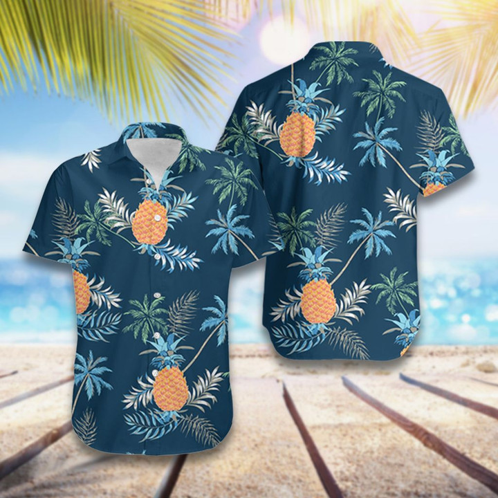 AIO Pride - Pineapple Coconut Tree Hawaiian Shirt