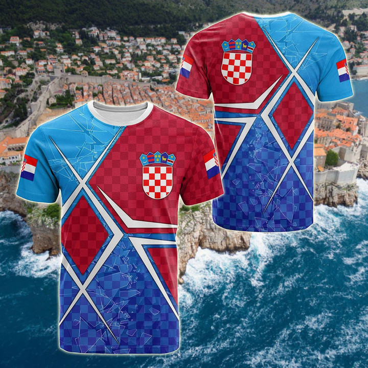 AIO Pride - Croatia National Flag Unisex Adult T-shirt