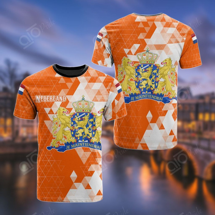 AIO Pride - Nederland Polygon Unisex Adult T-shirt