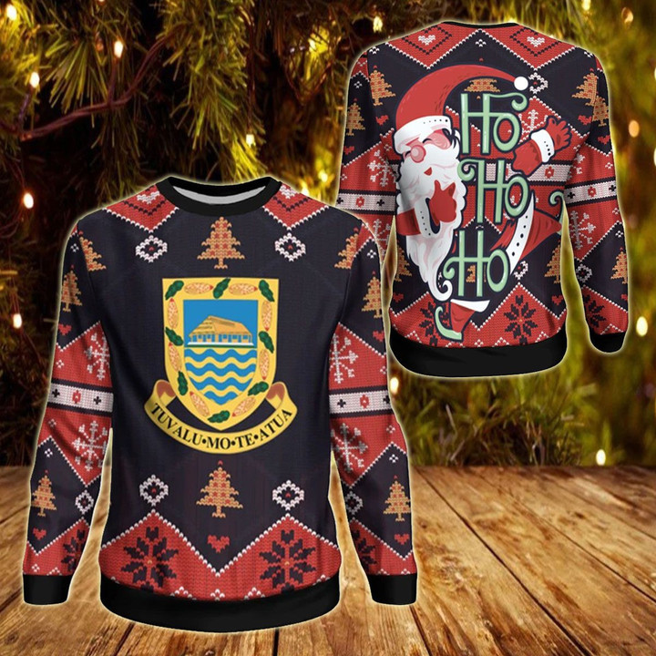 AIO Pride - Tuvalu Christmas - Santa Claus Ho Ho Ho Sweatshirt