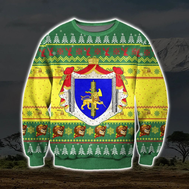 AIO Pride - Ethiopia Ugly Christmas Sweatshirt